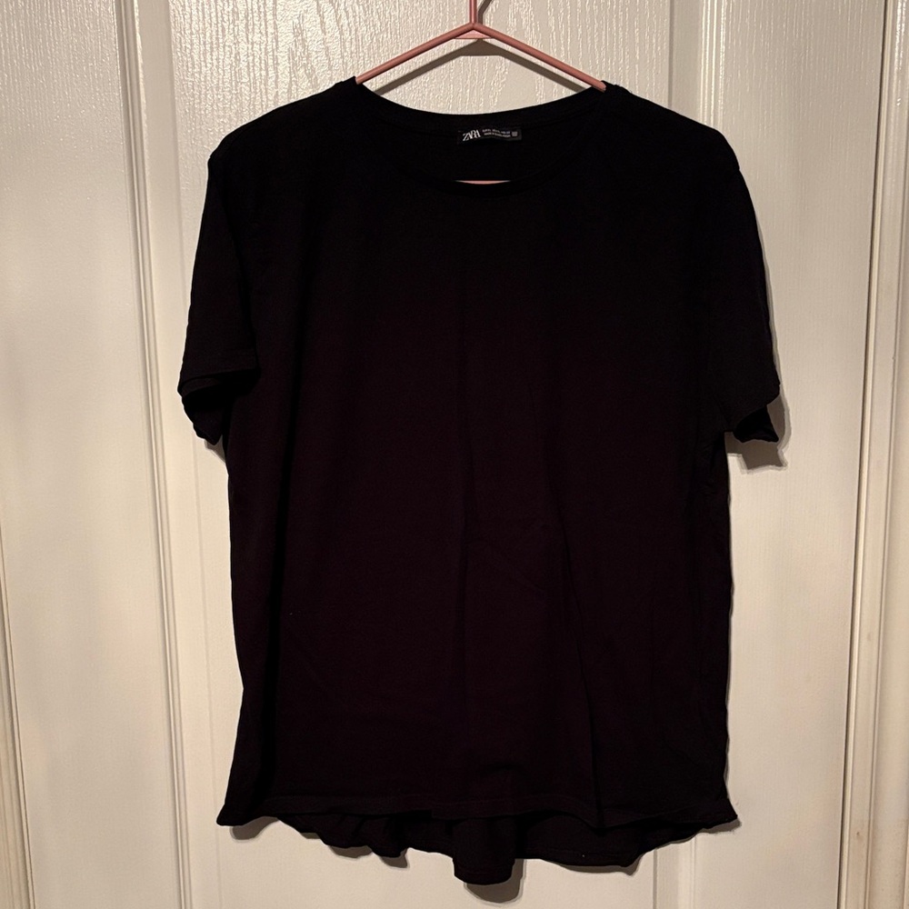 Zara Black Short Sleeve Tee